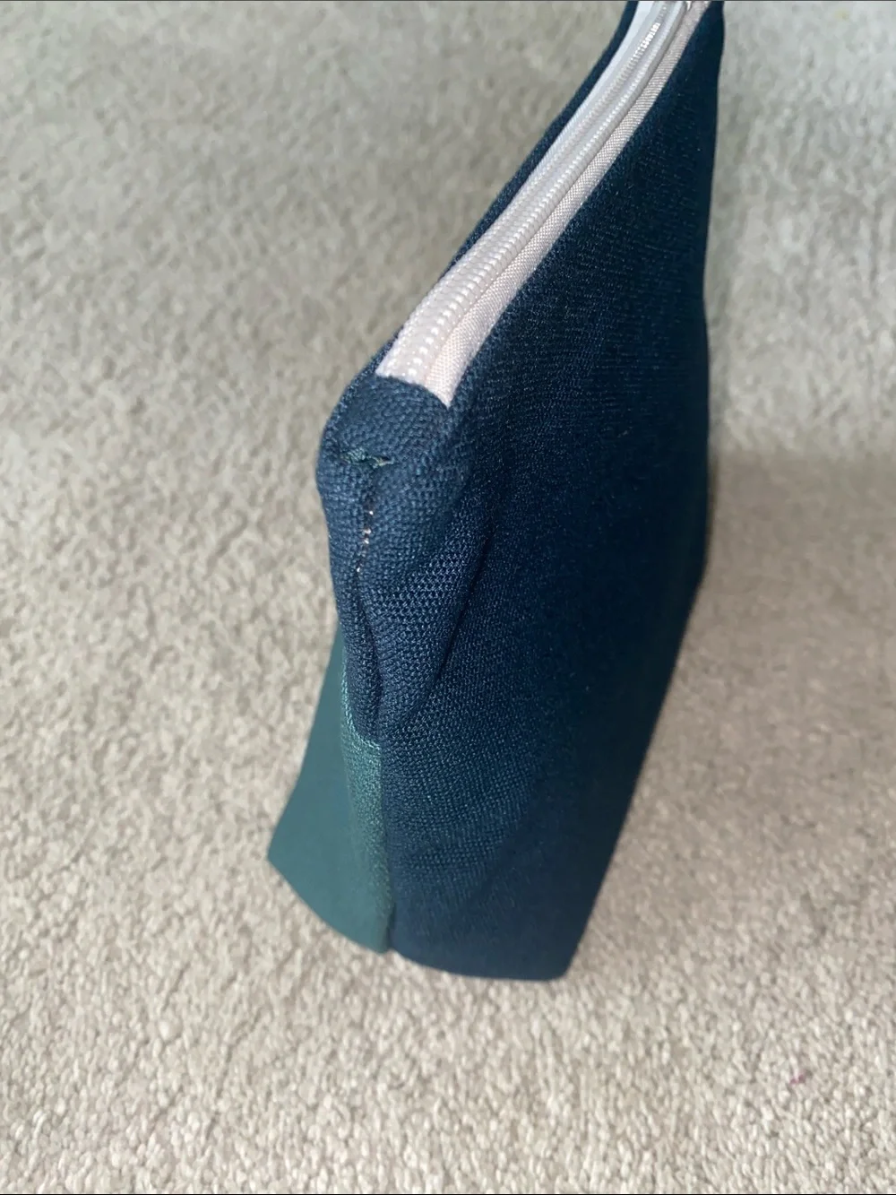 Lululemon x Saje Wellness canvas zipper pouch in green and blue‎